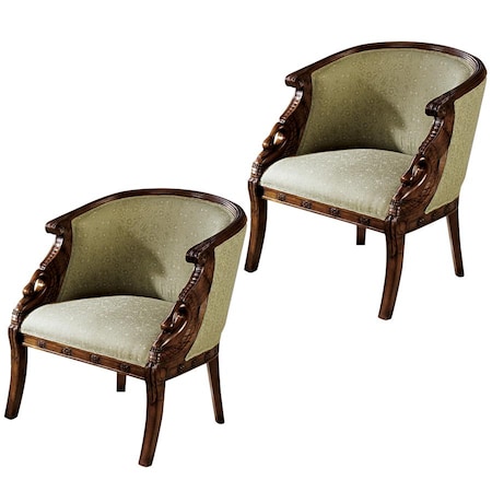 Design Toscano Due Cigno Tub Chair, PK 2 AF91110